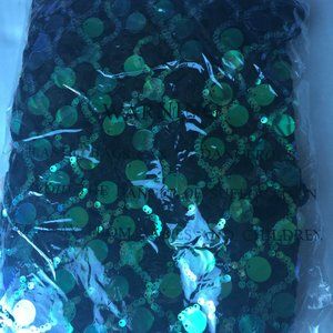 Black Multi Kaly Black Premium High Neck Lace Iridescent Sequin Size US 2 Dress